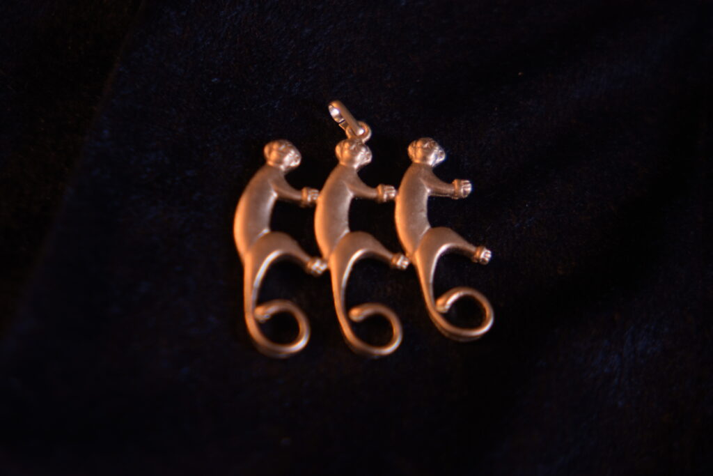 Three Monkeys Pendant